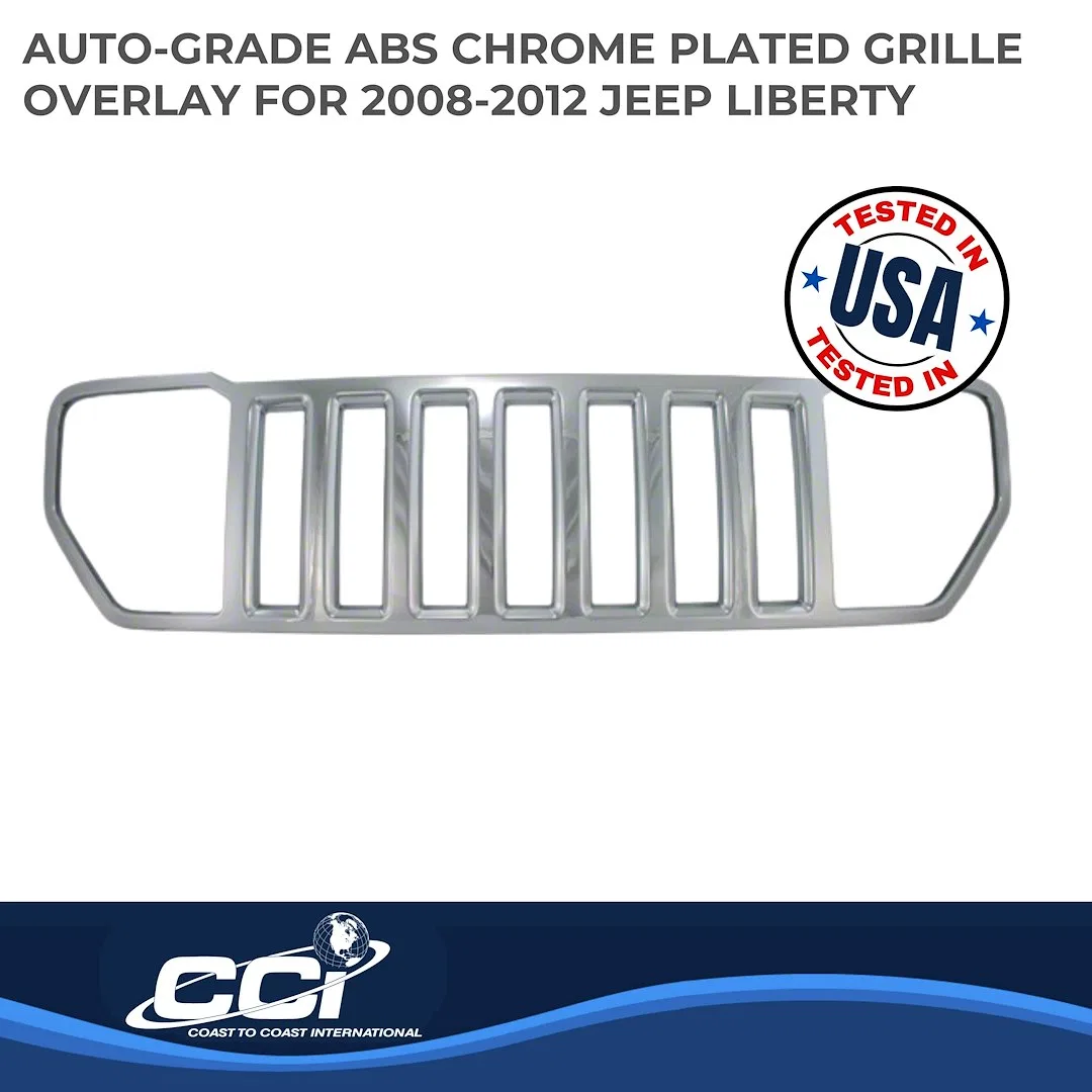 IWCGI55 – COAST2COAST Grille Insert, Overlay Horizontal Bar Style 1 Piece Chrome Plated ABS Plastic - view 2